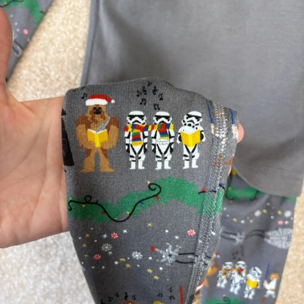 Hanna Andersson STAR WARS Christmas Pajama‎ Set pjs Size 3 3T 90cm Long Sleeve